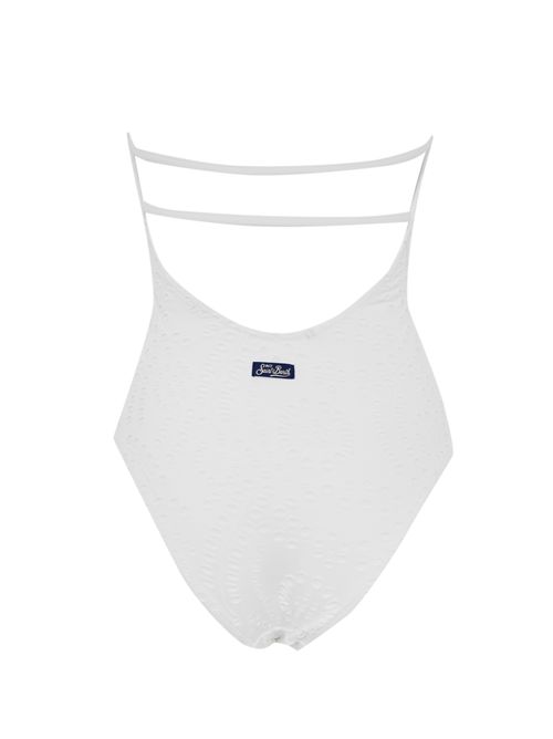 Costume da bagno intero Kayla in sangallo Mc2 Saint Barth | KAYLA03729H SUNFLOWER EMBRY 01